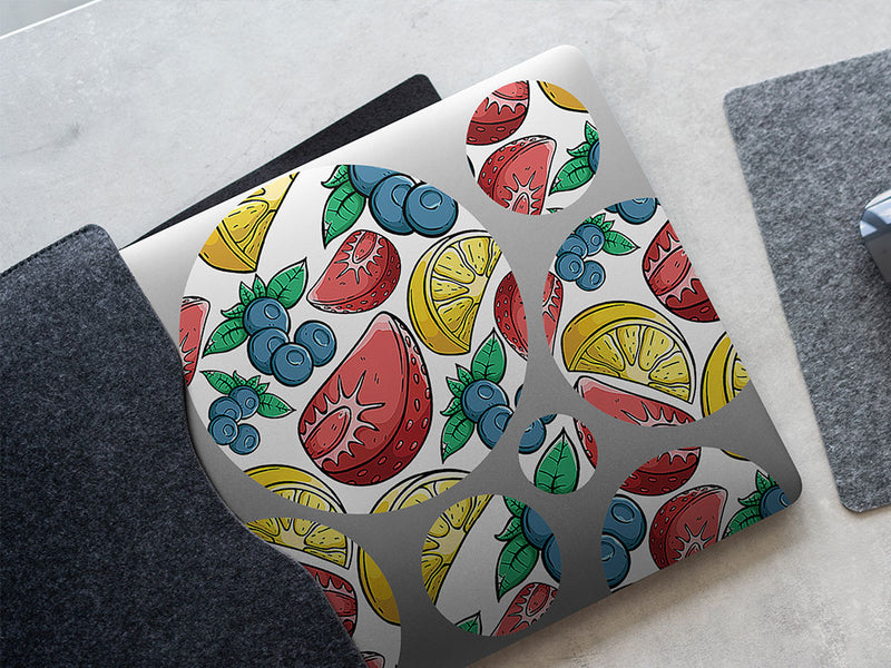 colorful compote fruit DIY Laptop Stickers