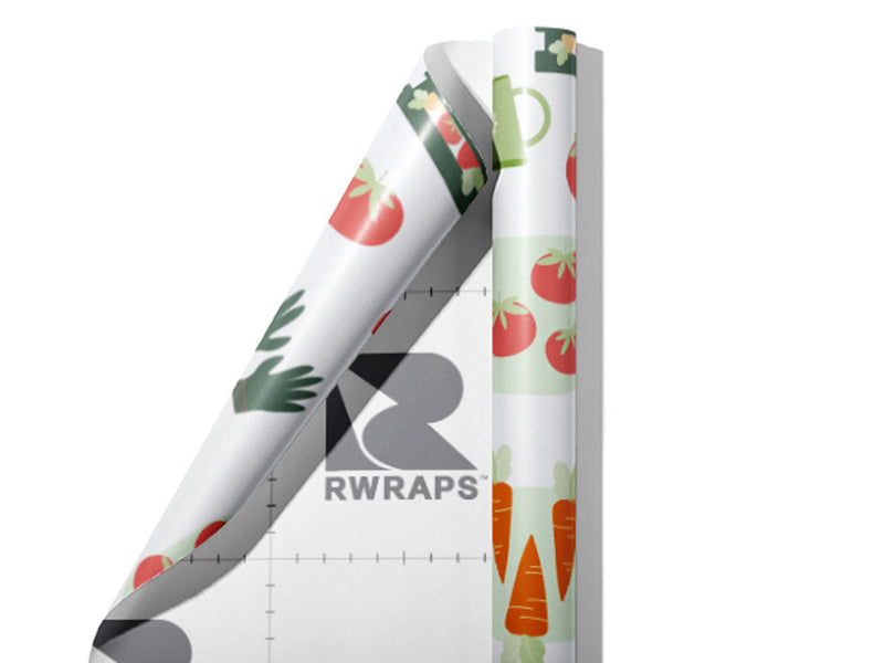 Colorful Crop Gardening Wrap Film Sheets~Rwraps Series 914 Colorful Crop Gardening Scrolled Sheet~3