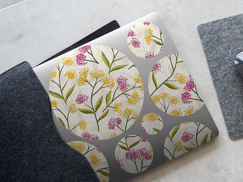 colorful dandelions floral DIY Laptop Stickers