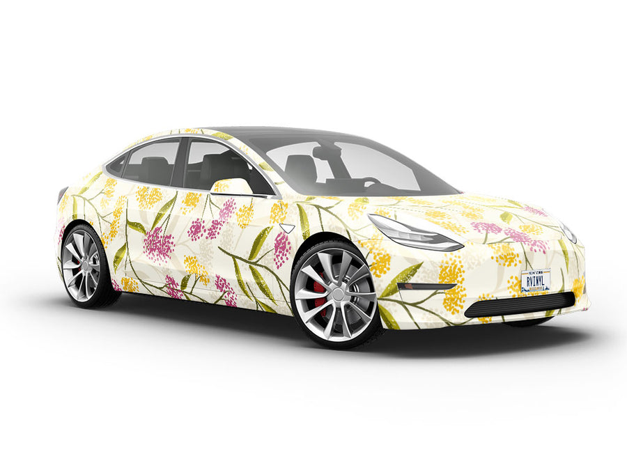 Colorful Dandelions Floral Vehicle Vinyl Wrap
