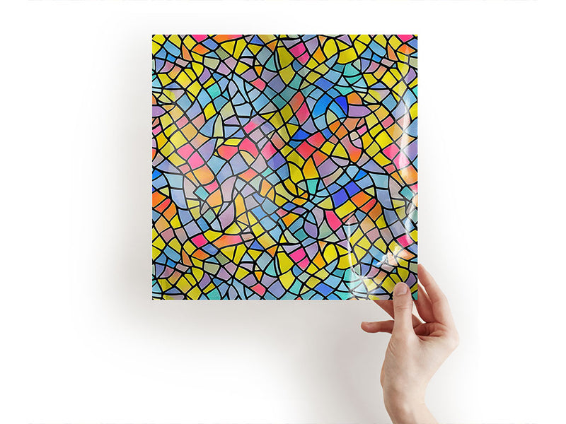 colorful leftovers stained glass Craft Sheets