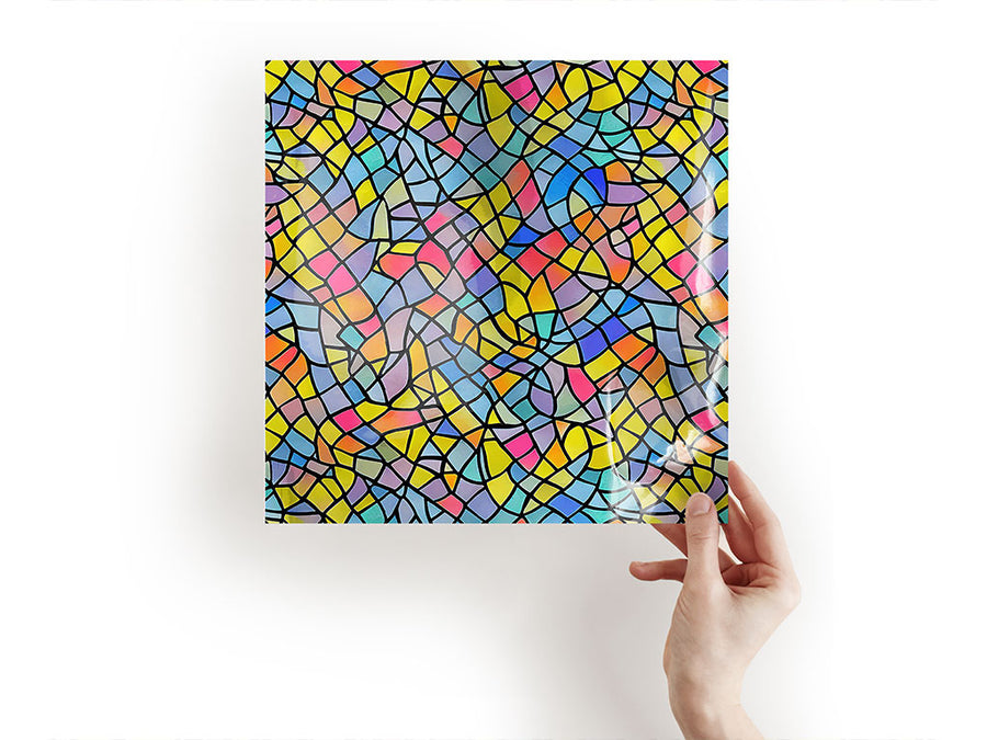 colorful leftovers stained glass Craft Sheets