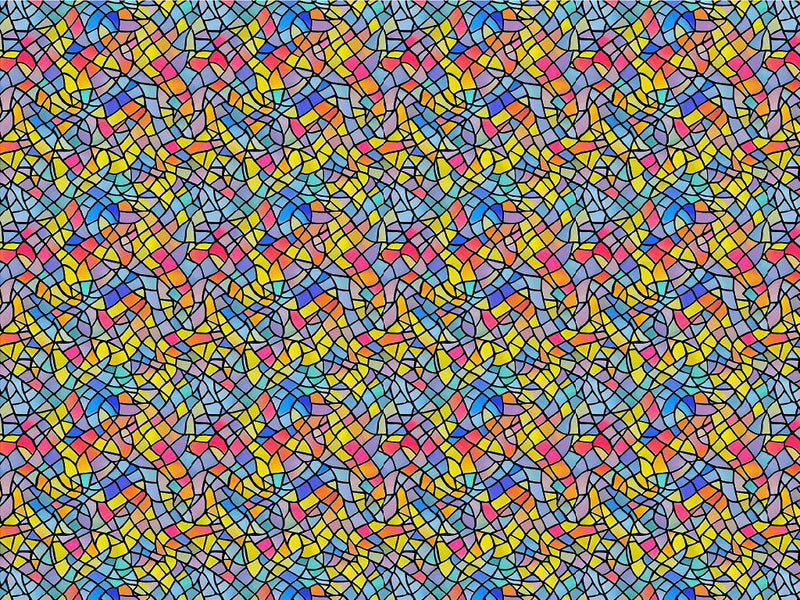 Colorful Leftovers Stained Glass Vinyl Wrap Pattern~Rwraps Series 914 Digitally Printed Vinyl Wrap~0