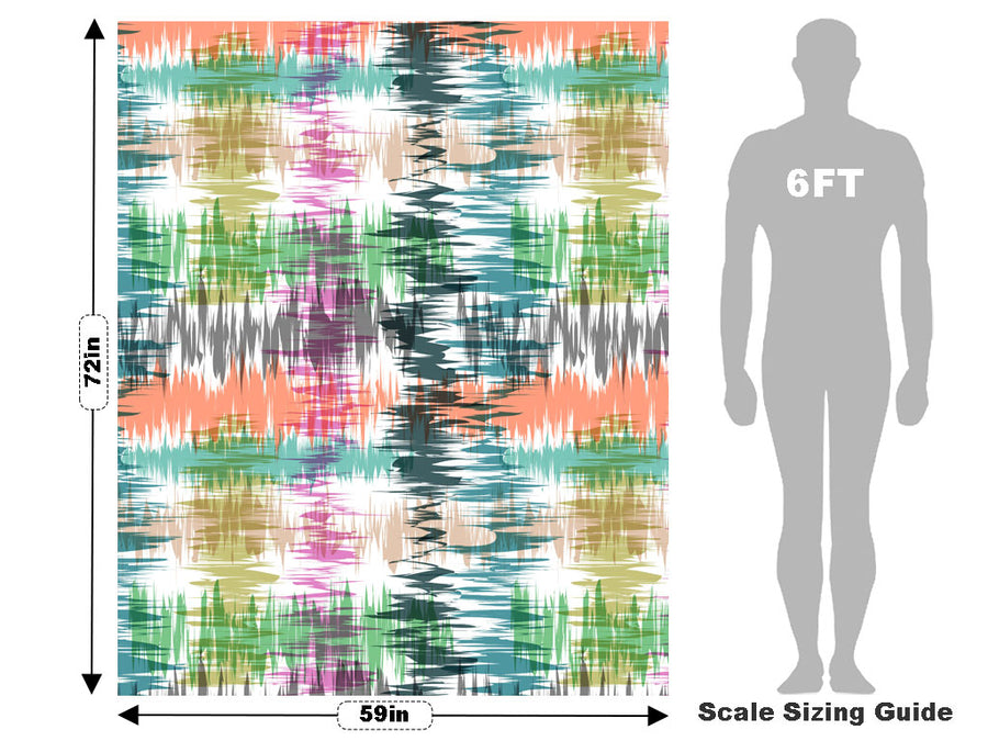Colorful Radiowaves Abstract Vehicle Wrap Scale~Rwraps Series 914 Colorful Radiowaves Abstract Measurements~1