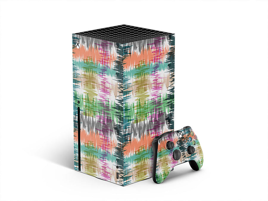 colorful radiowaves abstract geometric XBOX DIY Decal