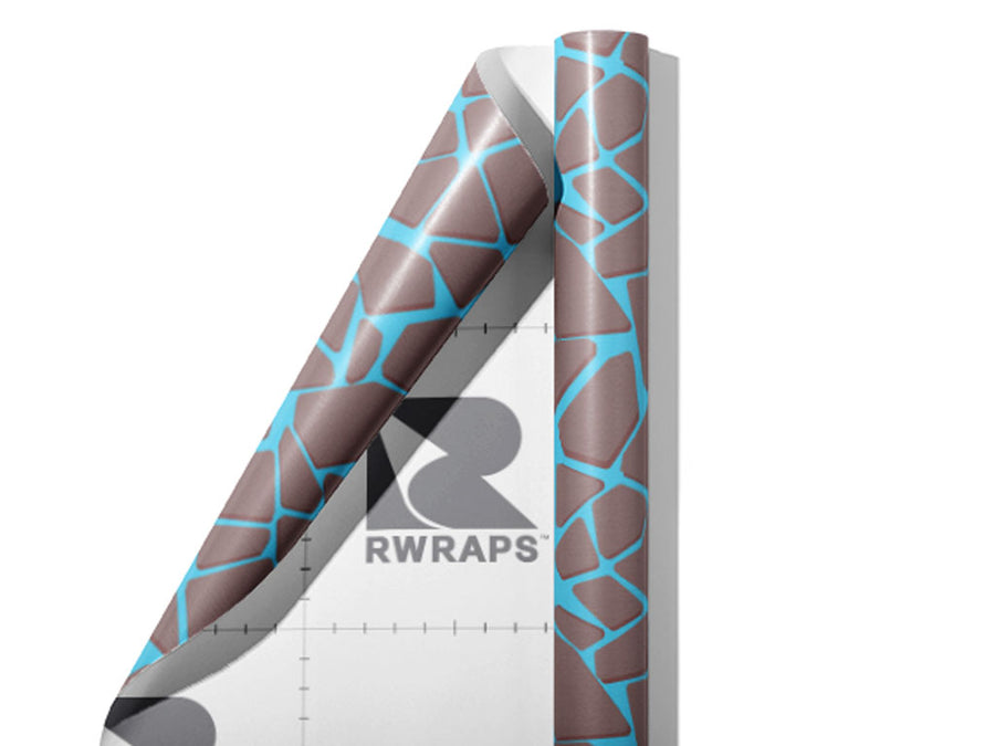 Columbia Blue Cobblestone Wrap Film Sheets~Rwraps Series 914 Columbia Blue Cobblestone Scrolled Sheet~4
