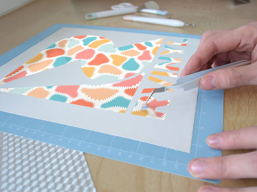 come home abstract geometric Easy Weed Craft Vinyl