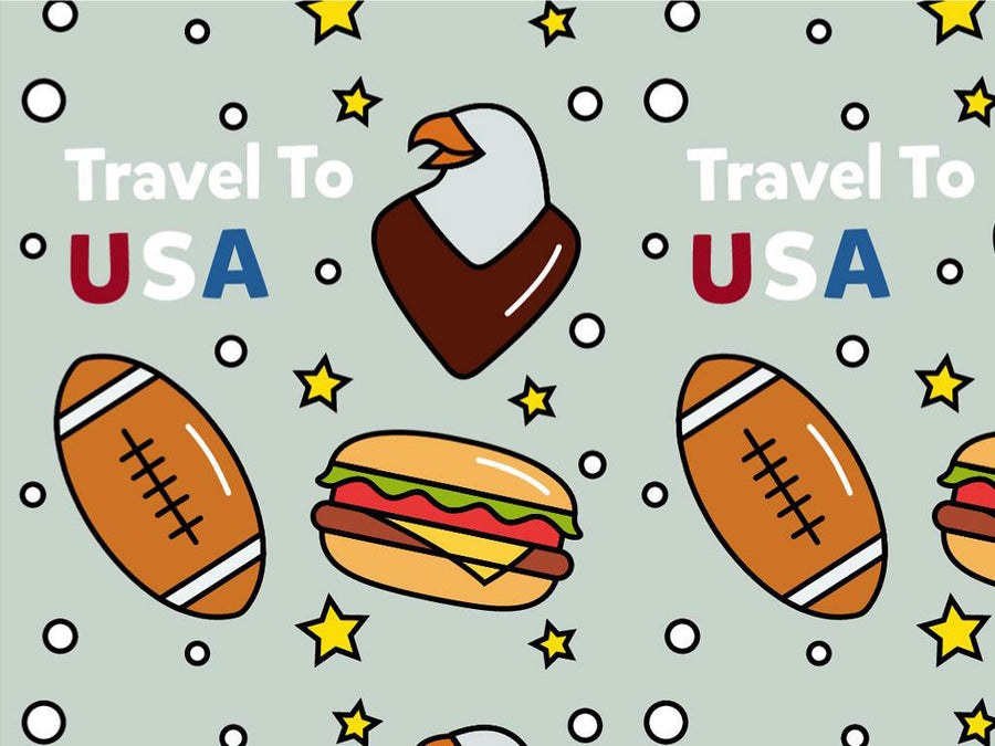 Come Visit Americana Vinyl Wrap Pattern~Rwraps Series 914 Digitally Printed Vinyl Wrap~0