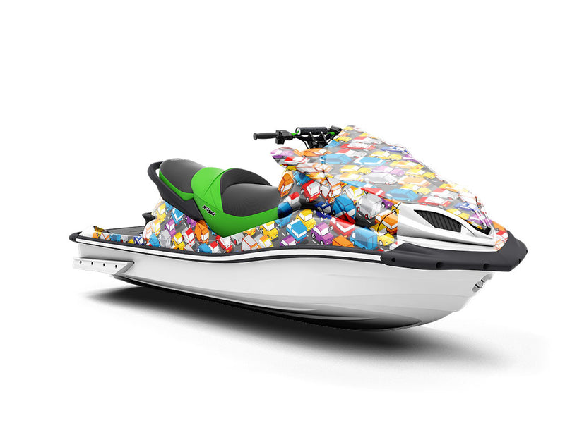 Commuting Nightmare Cityscape Jet Ski Vinyl Customized Wrap
