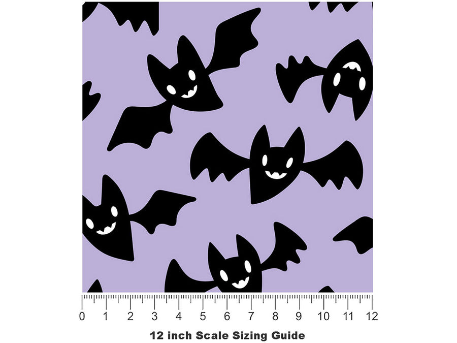 Completely Batty Animal Vinyl Film Pattern Size 12 inch Scale~Rwraps Completely Batty Animal Sizing Chart~2