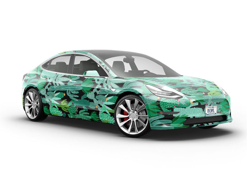 Completely Overrun Cacti Vehicle Vinyl Wrap
