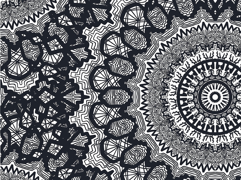 Complex Mandelbrot Mandala Vinyl Wrap Pattern~Rwraps Series 914 Digitally Printed Vinyl Wrap~0