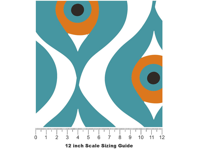 Con Air Retro Vinyl Film Pattern Size 12 inch Scale~Rwraps Con Air Retro Sizing Chart~2