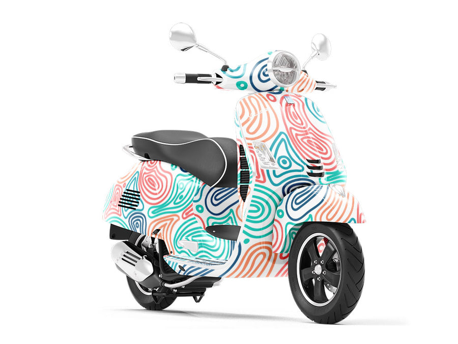 Concentric Cobblestone Vespa Scooter Wrap Film