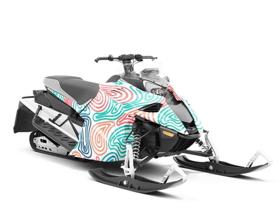 Concentric Cobblestone Custom Wrapped Snowmobile