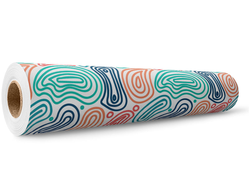 Concentric Cobblestone Wrap Film Wholesale Roll~Rwraps Series 914 Digitally Printed Vinyl Roll~5
