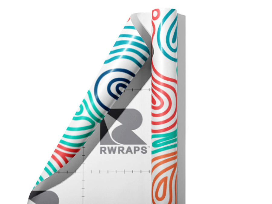 Concentric Cobblestone Wrap Film Sheets~Rwraps Series 914 Concentric Cobblestone Scrolled Sheet~4