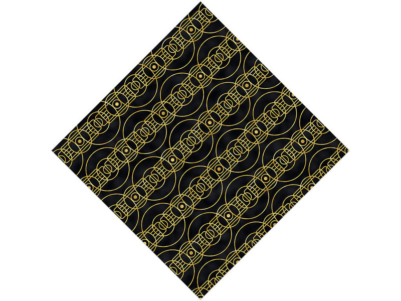 Concentric Circles Art Deco Vinyl Wrap Pattern