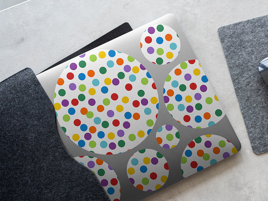 confetti explosion polka dot DIY Laptop Stickers