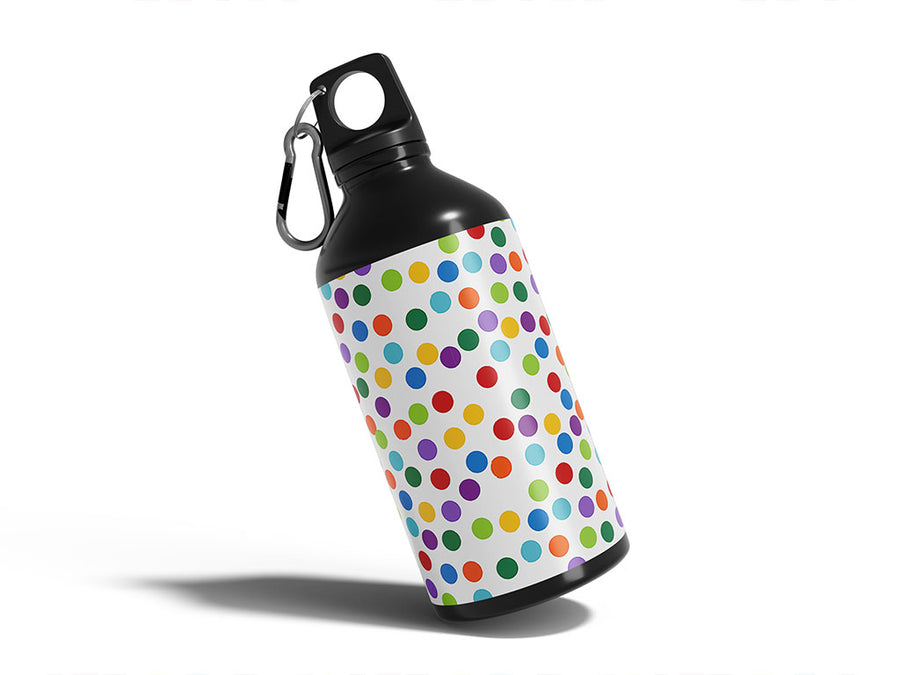 confetti explosion polka dot Water Bottle DIY Stickers