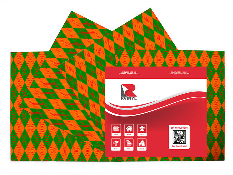 construction ahead argyle Craft Vinyl Sheet Pack