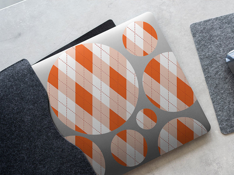 construction vest argyle DIY Laptop Stickers