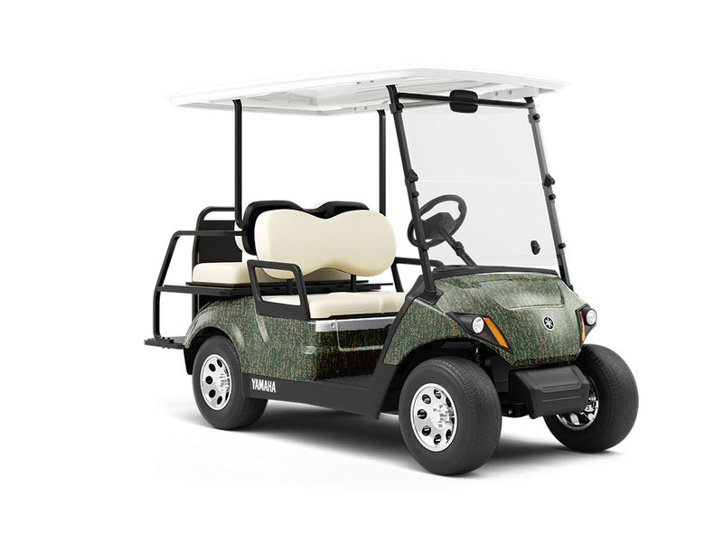 Contaminated Forest Rust Wrapped Golf Cart