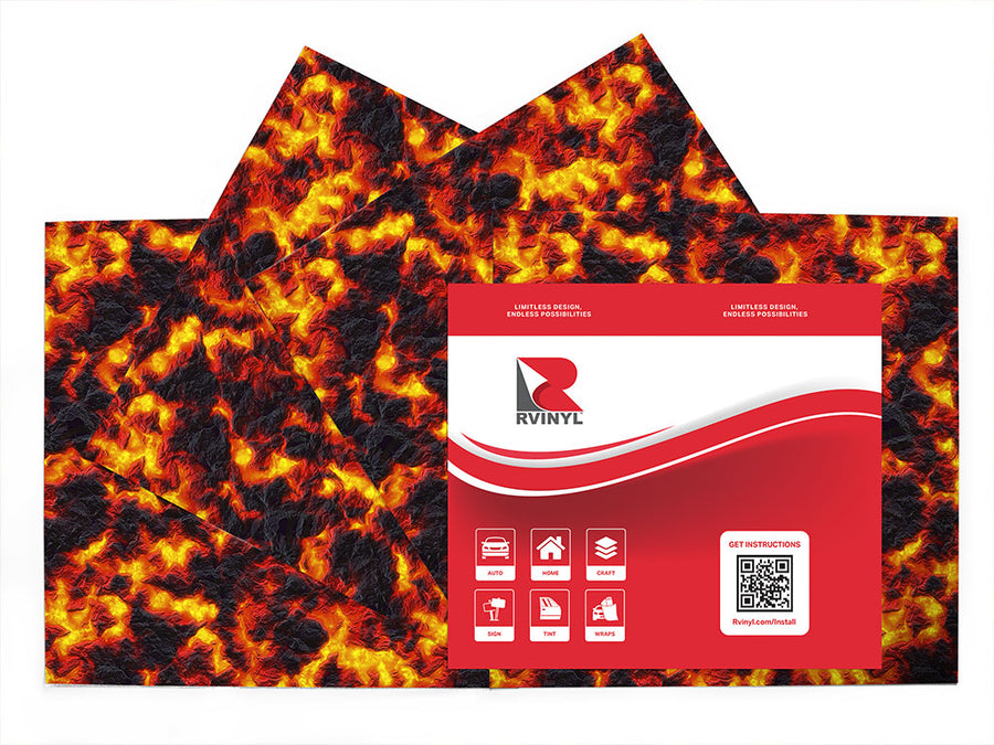 convergent boundaries lava Craft Vinyl Sheet Pack