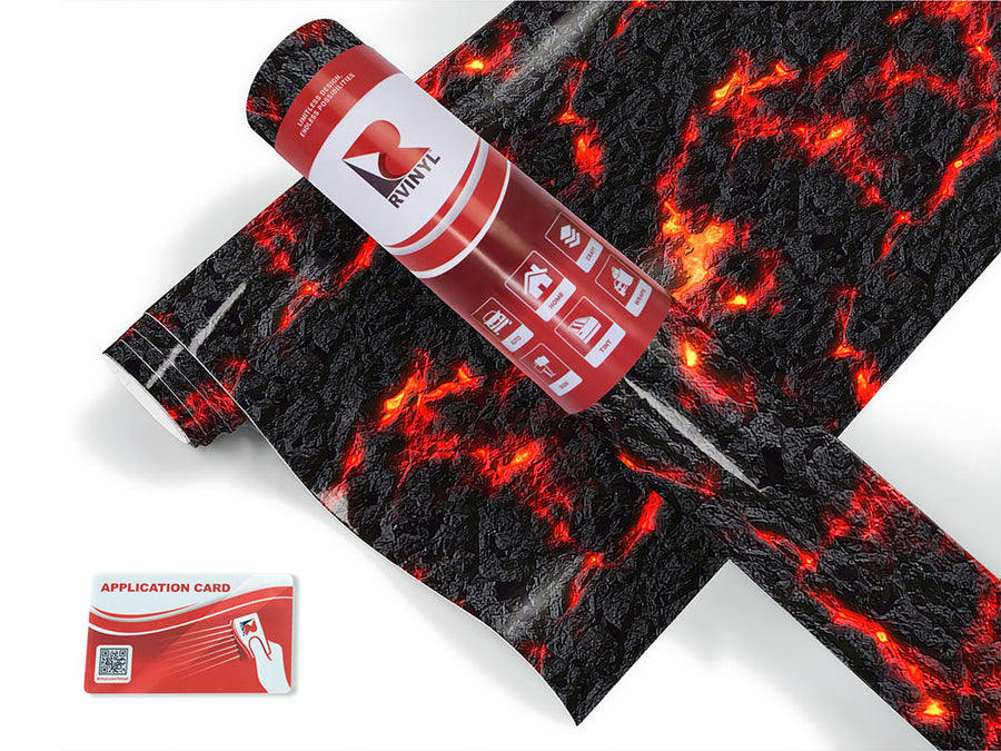 converging tectonic lava Craft Vinyl Roll