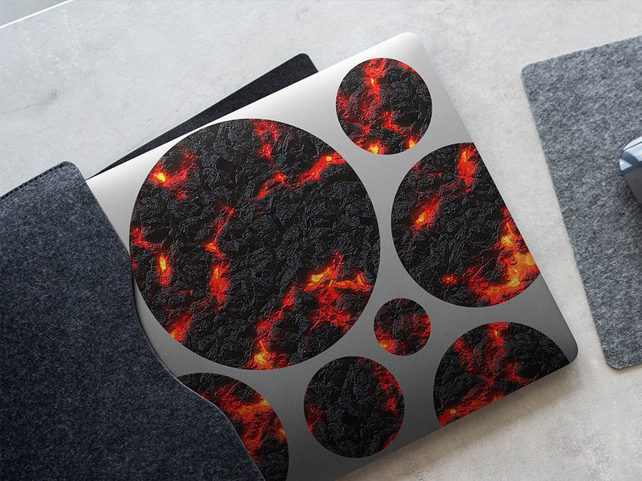 converging tectonic lava DIY Laptop Stickers