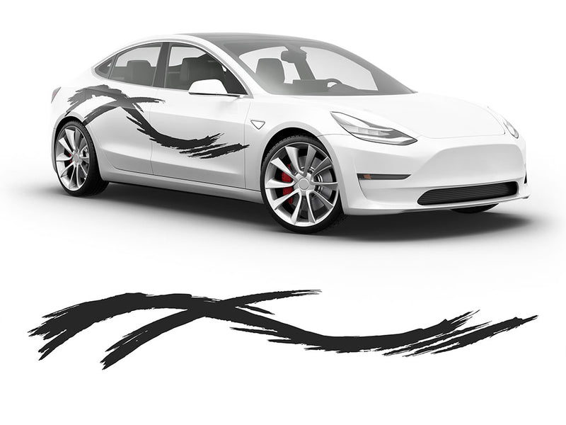 3M Black Convolution Body Graphic~Full Side Auto Decal Kit~0