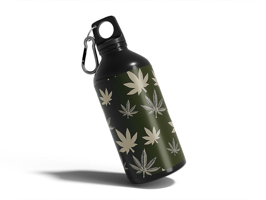 cool cannabanoid cannabis Water Bottle DIY Stickers
