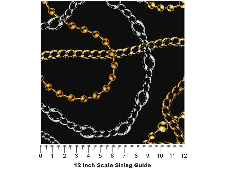 Cool Collection Bling Vinyl Film Pattern Size 12 inch Scale~Rwraps Cool Collection Bling Sizing Chart~2
