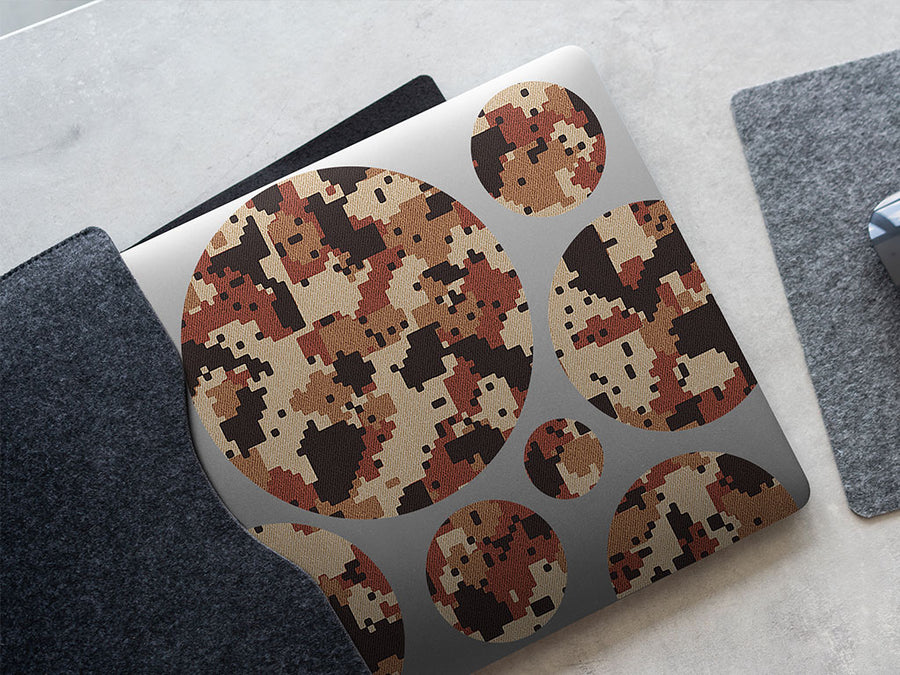 copper digital camouflage DIY Laptop Stickers