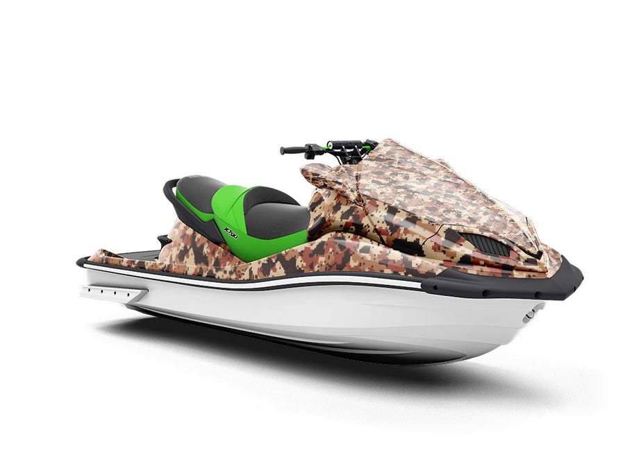 Copper Digital Camouflage Jet Ski Vinyl Customized Wrap