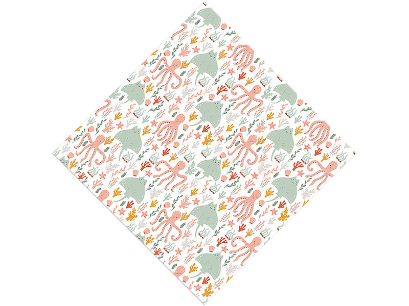 Coral Companions Marine Life Vinyl Wrap Pattern