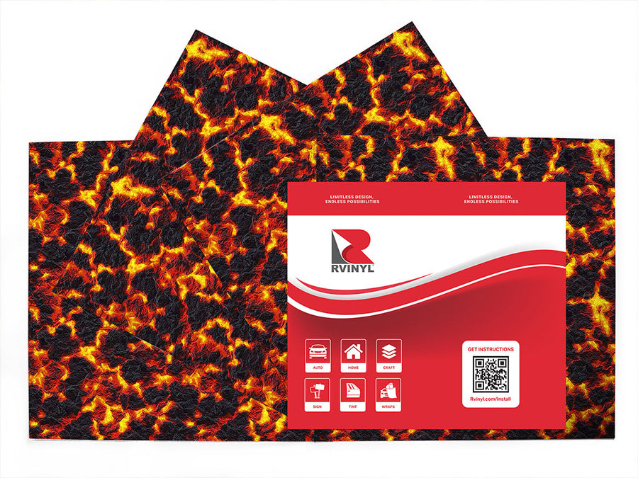 core to crust lava Craft Vinyl Sheet Pack