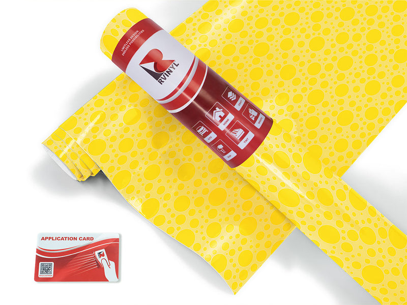 corn yellow polka dot Craft Vinyl Roll