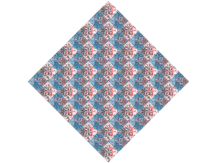 Cornflower Tile Vinyl Wrap Pattern