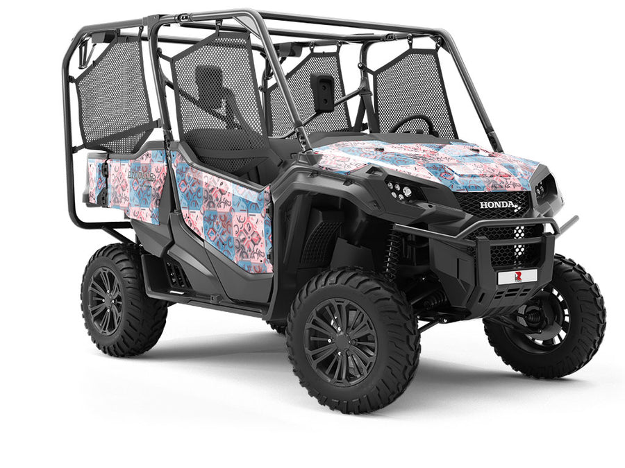 Cornflower Tile Utility Vehicle Vinyl Wrap