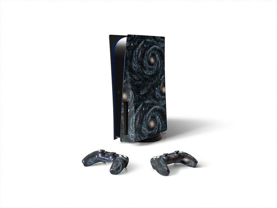 cosmic swirly science fiction Sony PS5 DIY Skin