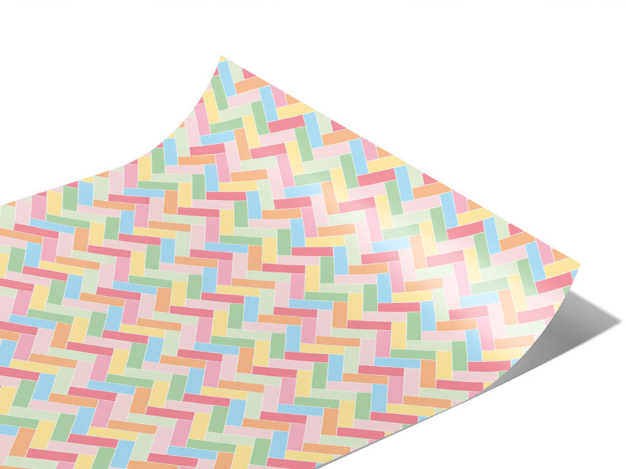 Cotton Candy Brick Vinyl Wraps~Rwraps Series 914 Digitally Printed Vinyl Wrap~1