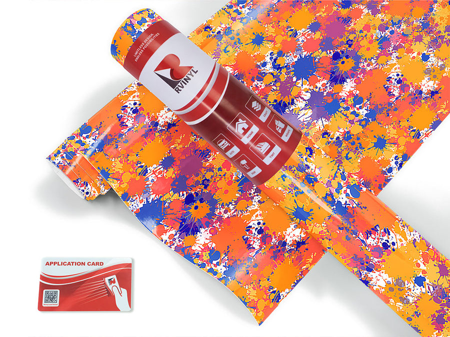 country fair paint splatter Craft Vinyl Roll