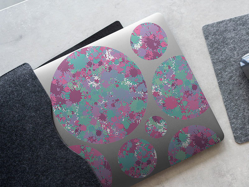 courtship dating paint splatter DIY Laptop Stickers