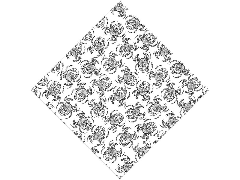 Crabby Mood Marine Life Vinyl Wrap Pattern