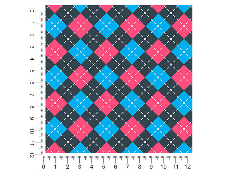 crayon contrast argyle 1ft x 1ft Craft Sheets