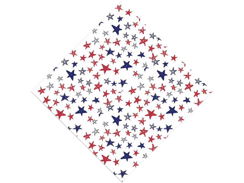 Crayon Stars Americana Vinyl Wrap Pattern