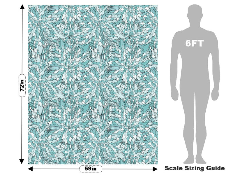 Crazy Chlorokinesis Floral Vehicle Wrap Scale~Rwraps Series 914 Crazy Chlorokinesis Floral Measurements~1