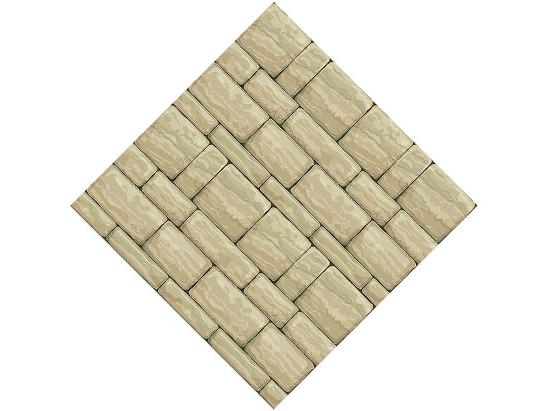 Cream Brick Vinyl Wrap Pattern