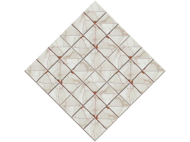 Cream Square Tile Vinyl Wrap Pattern
